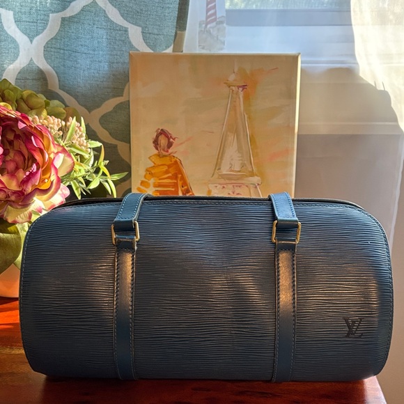 Louis Vuitton Handbags - Pre-loved Louis Vuitton Epi Soufflat Blue Leather Bag